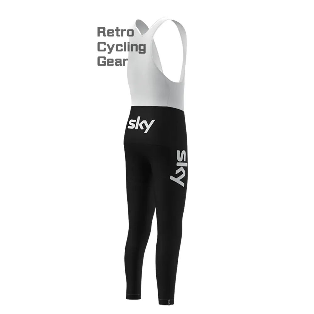 2016 black sky Fleece Retro Cycling Bib Pants