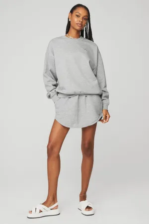 Accolade Crew Neck Pullover & High-Waist Accolade Skirt Set