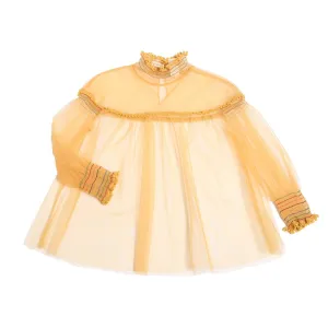 ANTOINETTE SMOCKED BLOUSE