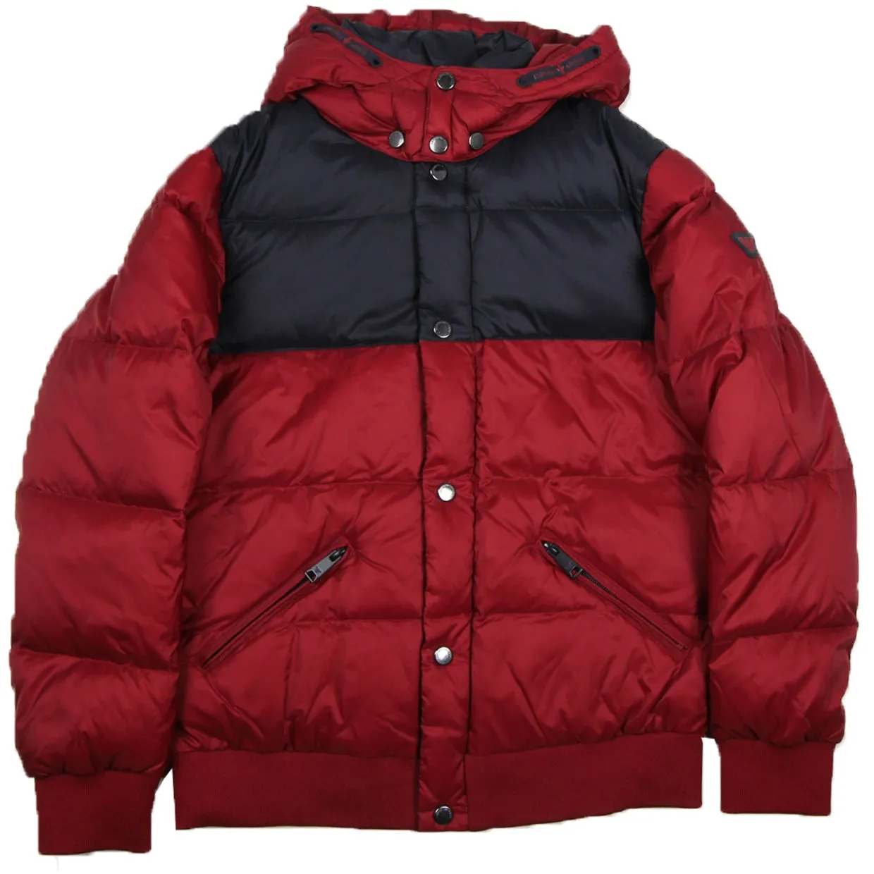 Armani Junior Red Down Nylon Jacket