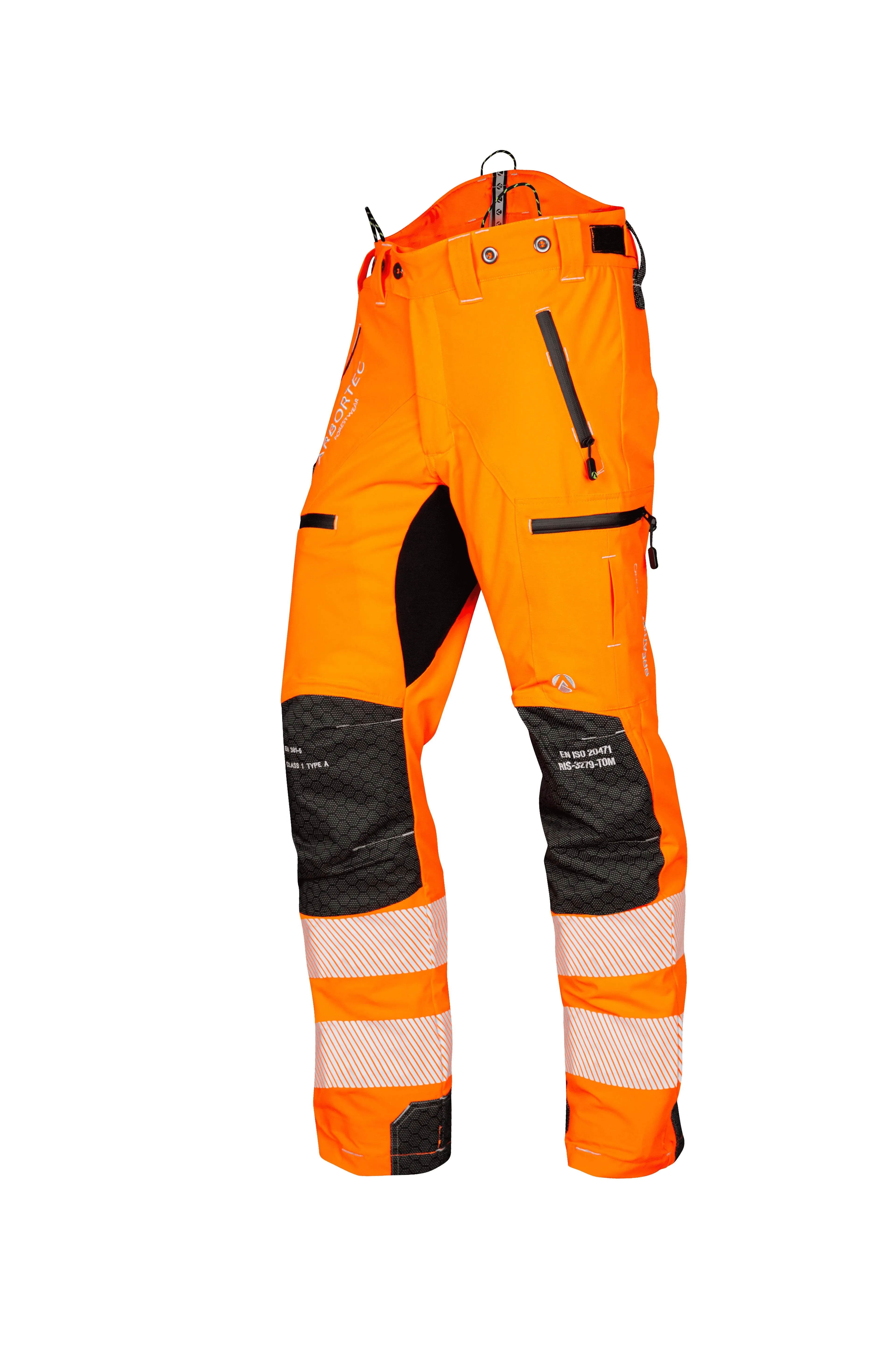 AT4060(US) Breatheflex Pro Chainsaw Pants UL Rated - Hi-Viz Orange