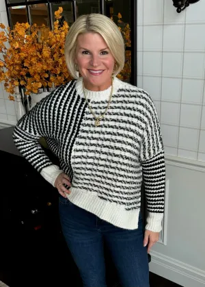 Black and White Stripe Sweater