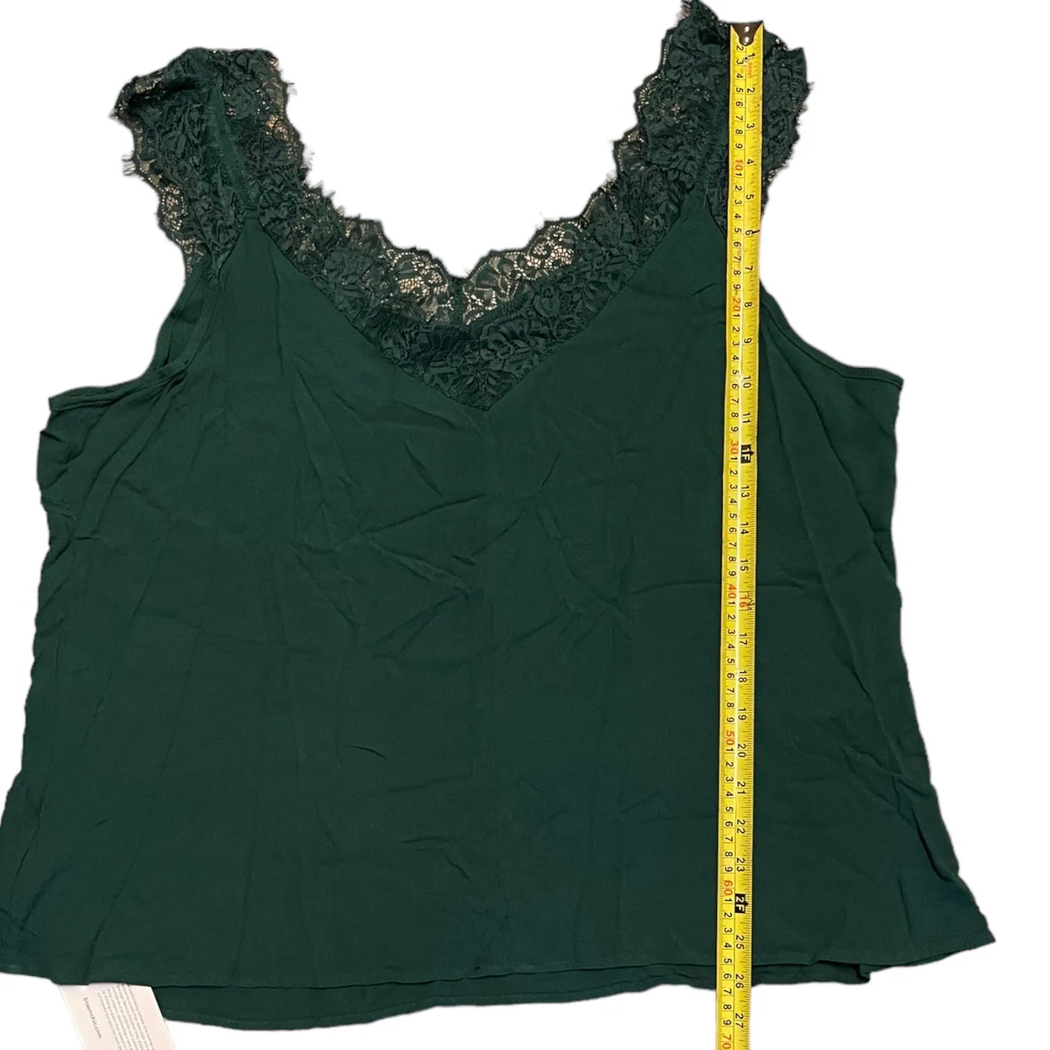 Bloomchic Green Lace Camisole Cami Tank Top Size 22/24