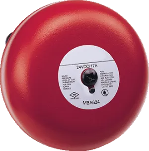 Burglar/Fire Alarm Bell, 120VAC, 6" JEPBA-1206