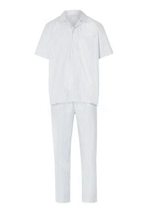 Carl Button Front Cotton Pajama Set | Hanro Stripe 75766-2874