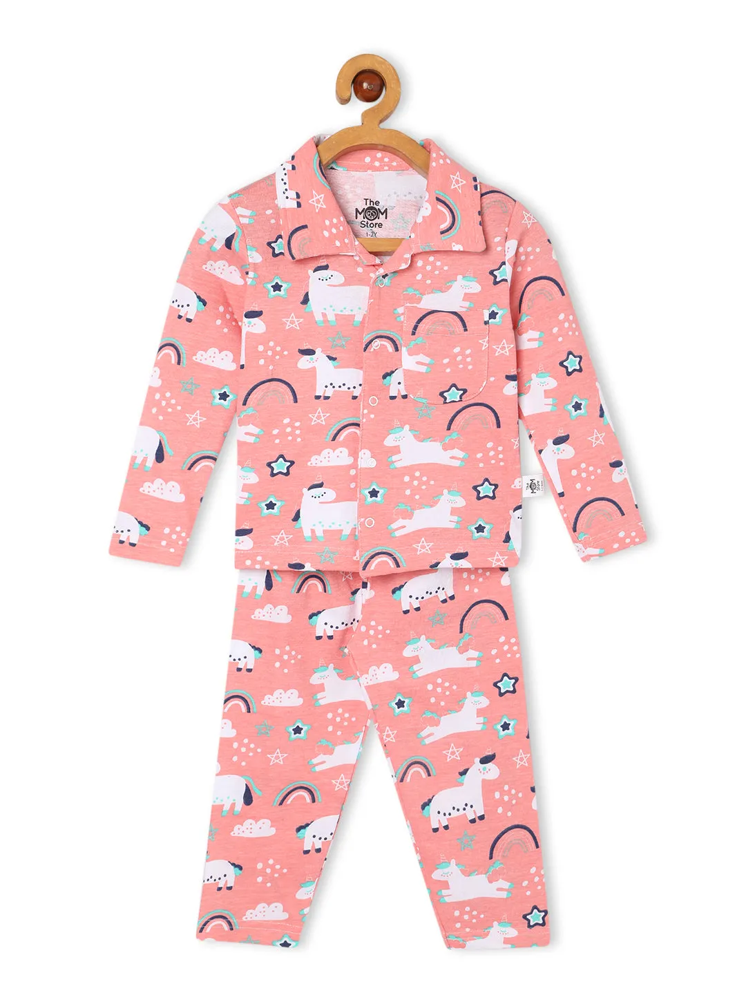 Combo of 2 Baby Pajama Sets - Baby Koala & Magical Unicorn