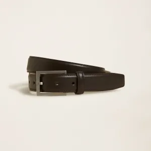 Enzo Italian Square Buckle Napa Leather Belt