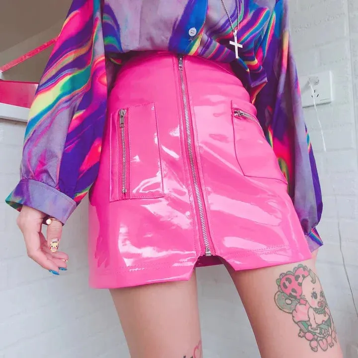 Hot Vinyl Miniskirt