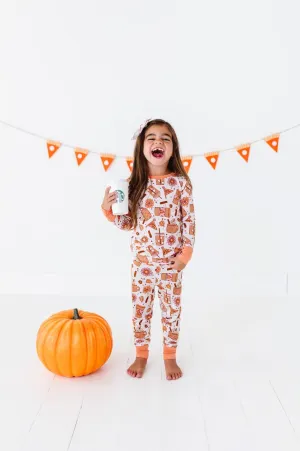 KiKi   Lulu Long Sleeve 2 Piece Set - Pumpkin Spice Latte