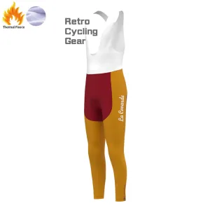 La CoVarde Fleece Retro Cycling Bib Pants