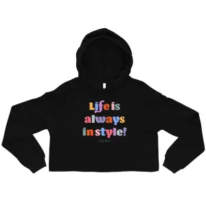 Life Style Cropped Hoodie