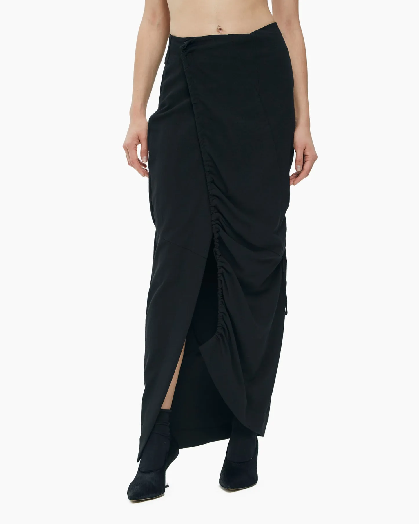 Long asymmetric skirt