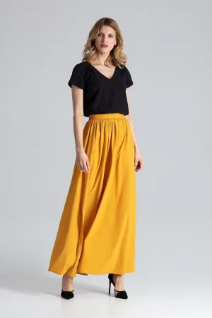 Long Skirt Mustard Figl