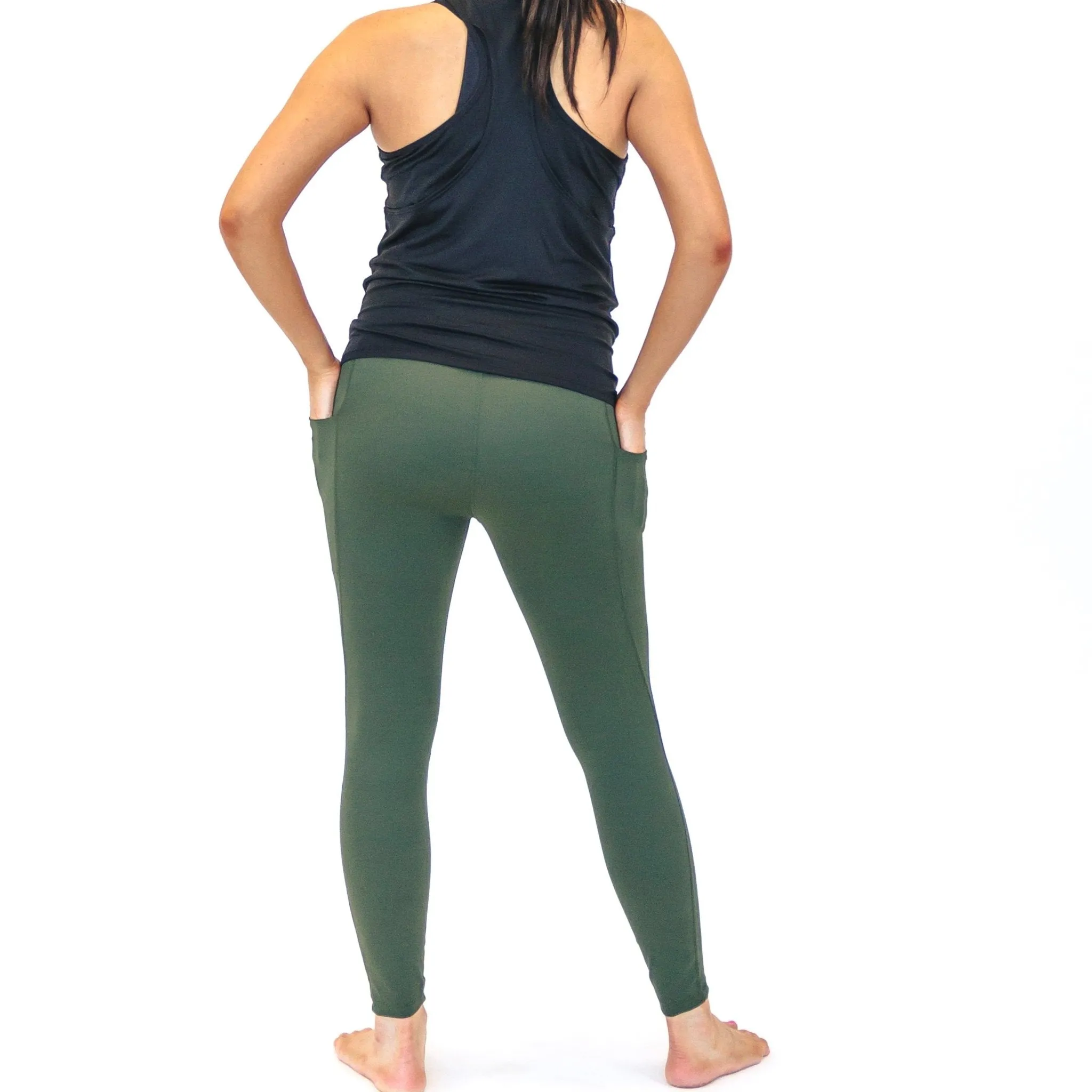 Lux Maternity Pants - Evergreen