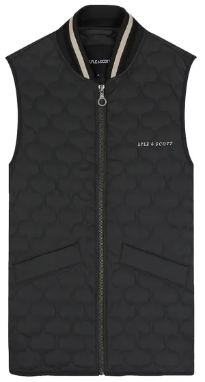 Lyle and Scott Mens Quilted Gilet Gunmetal