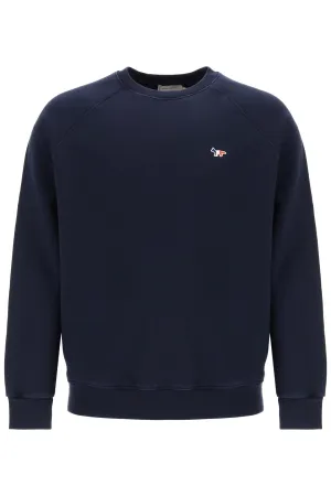 Maison kitsune tricolor fox sweatshirt