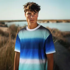 Missoni Gradient T-Shirt in Blue Green