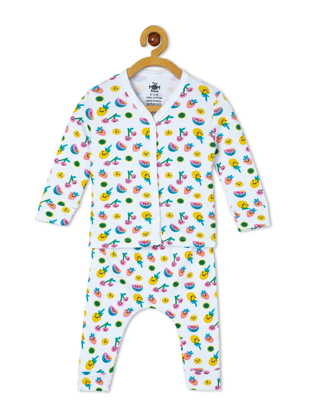 Newborn and Infant Pajama Set Combo of 3: Berry Bites-Fruitilicious-Mango Mia