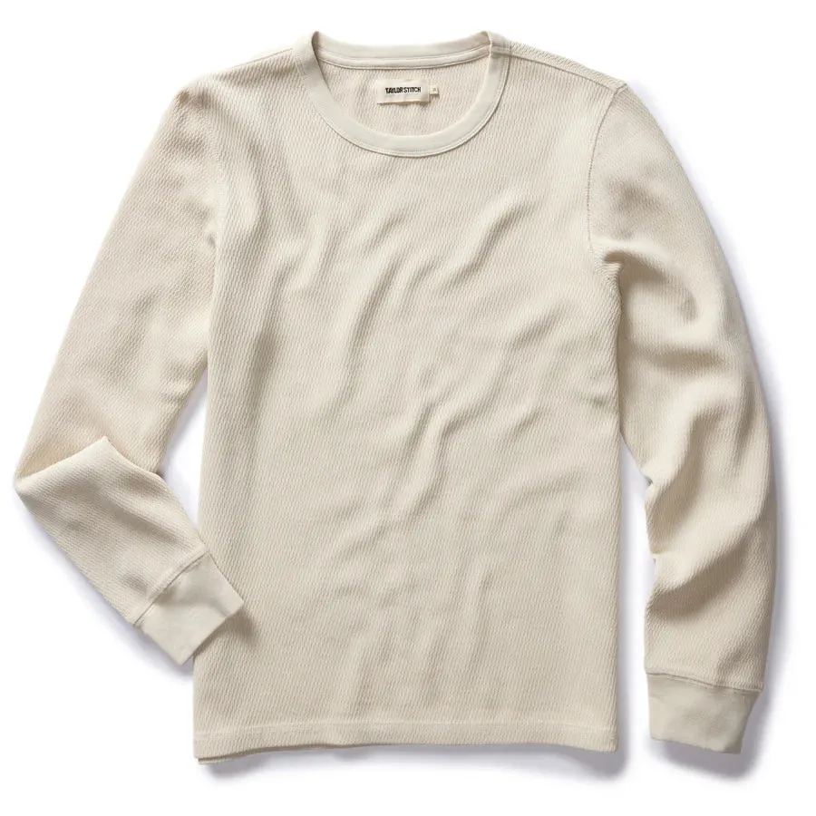 Organic Cotton Waffle Crew