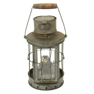 Original British WWI Trench Lantern- Maker Marked and Dated 1916