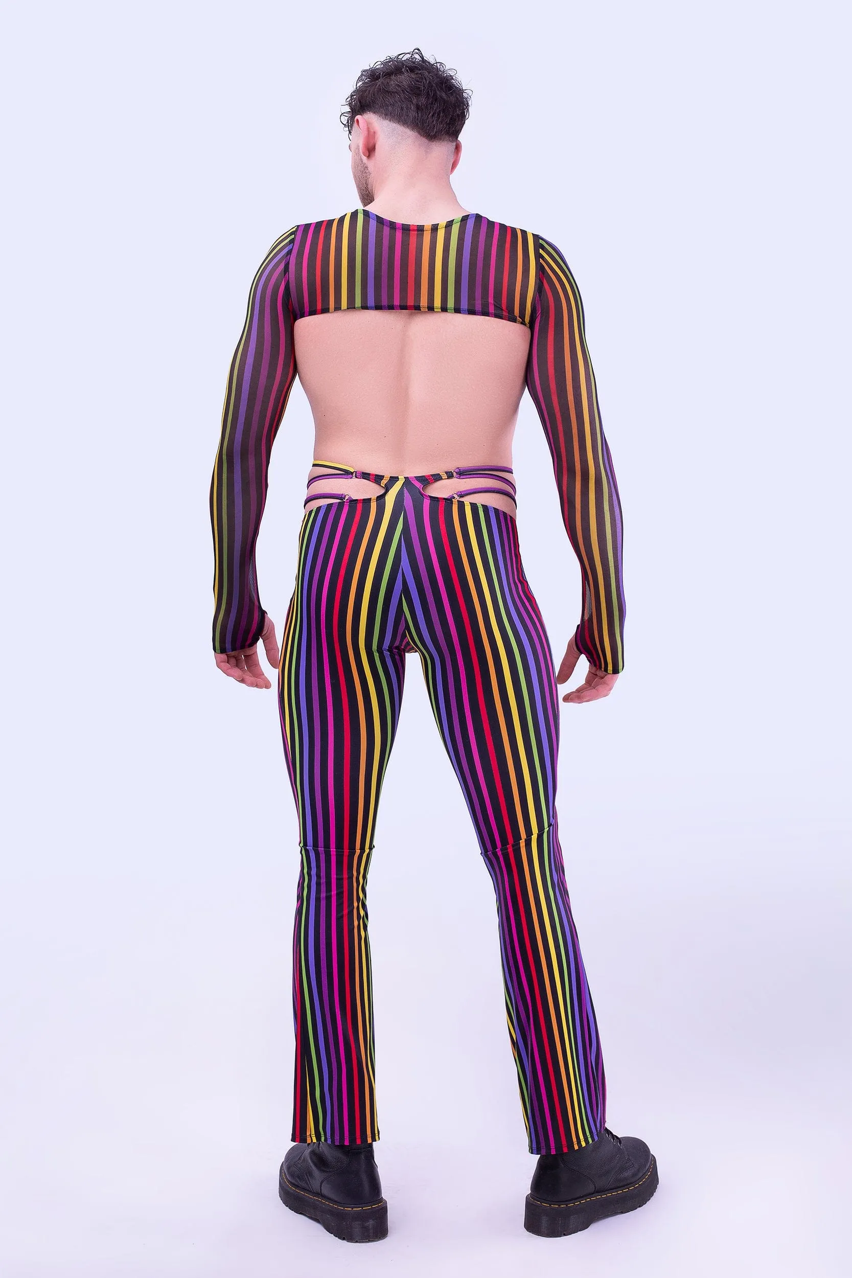 Refraction Male Cut-Out Pants Set