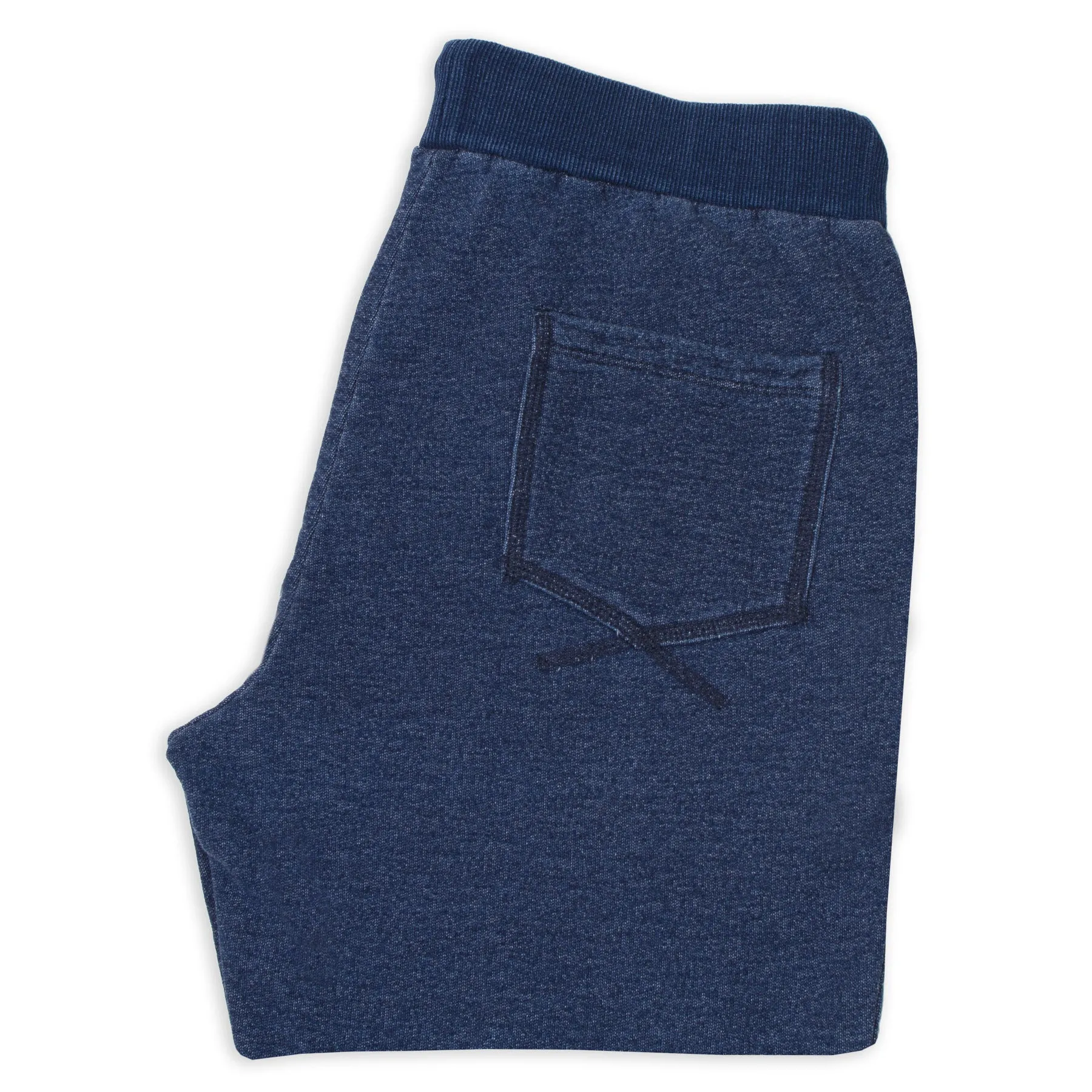 Sea Washed Indigo Fleece Sweatpants