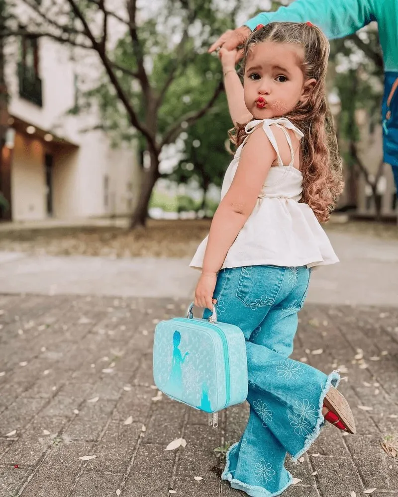 Sutton Bell Bottoms - Light Blue Floral