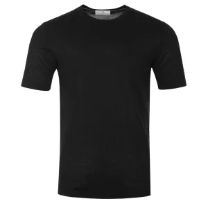 Thomas Maine Merino T-Shirt in Black