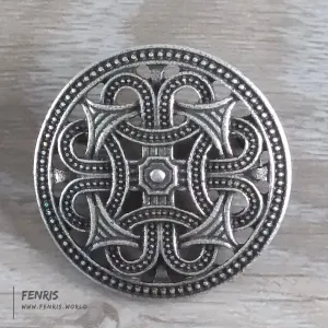 Viking Brooch Silver Borre Pin Round Norse Viking Style