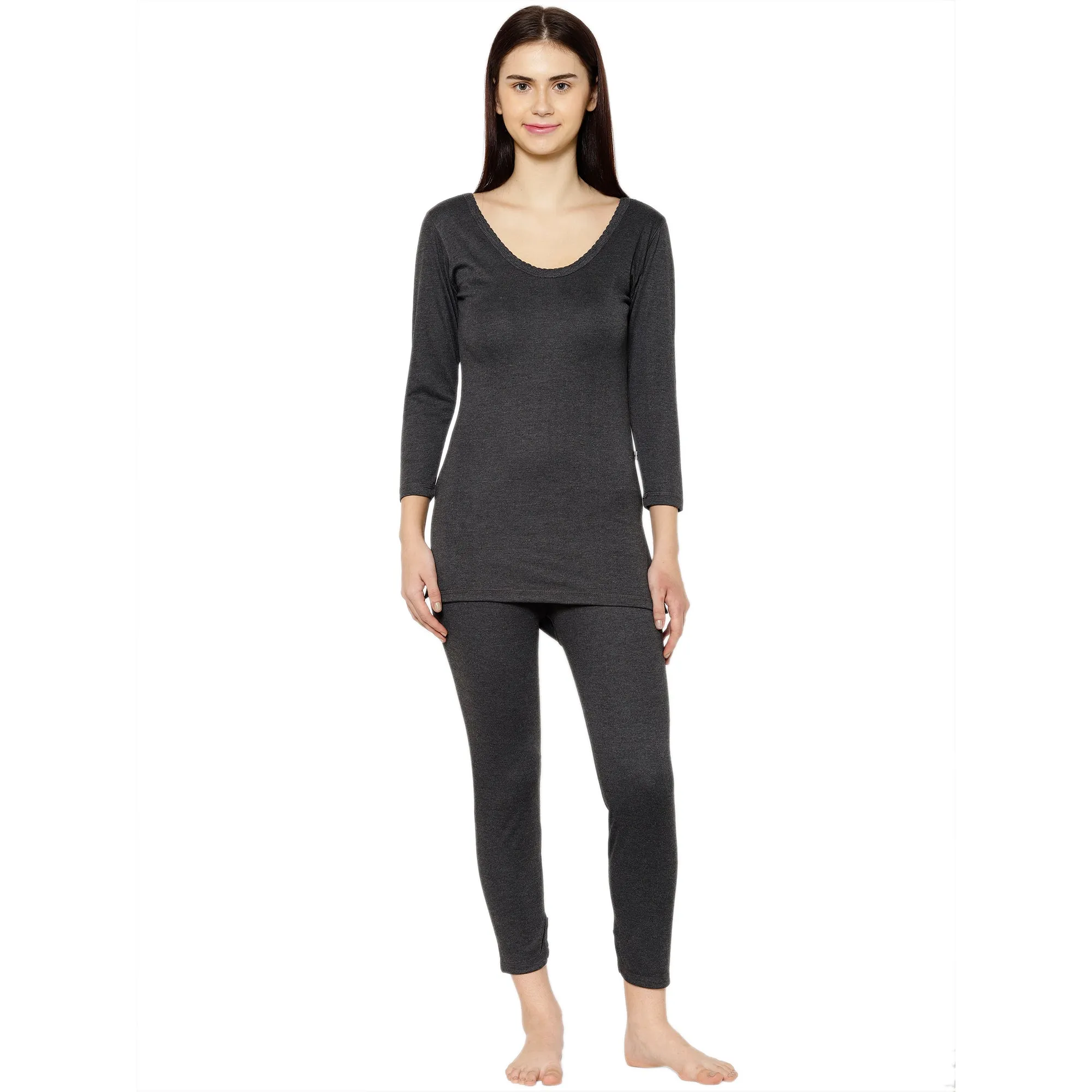 Vimal Jonney Black Top Thermal For Women's